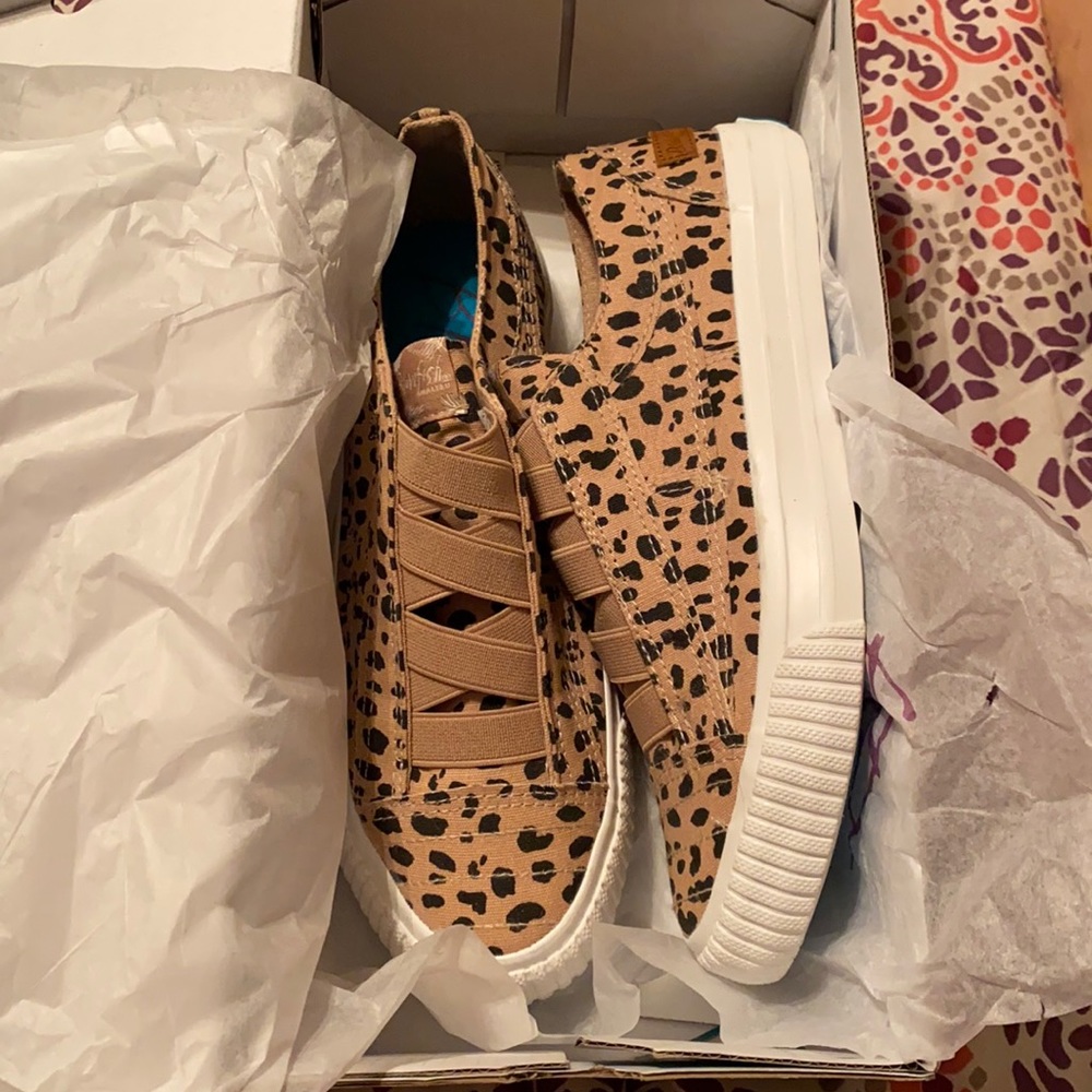 Blowfish Borell Latte Spots Canvas Shoes